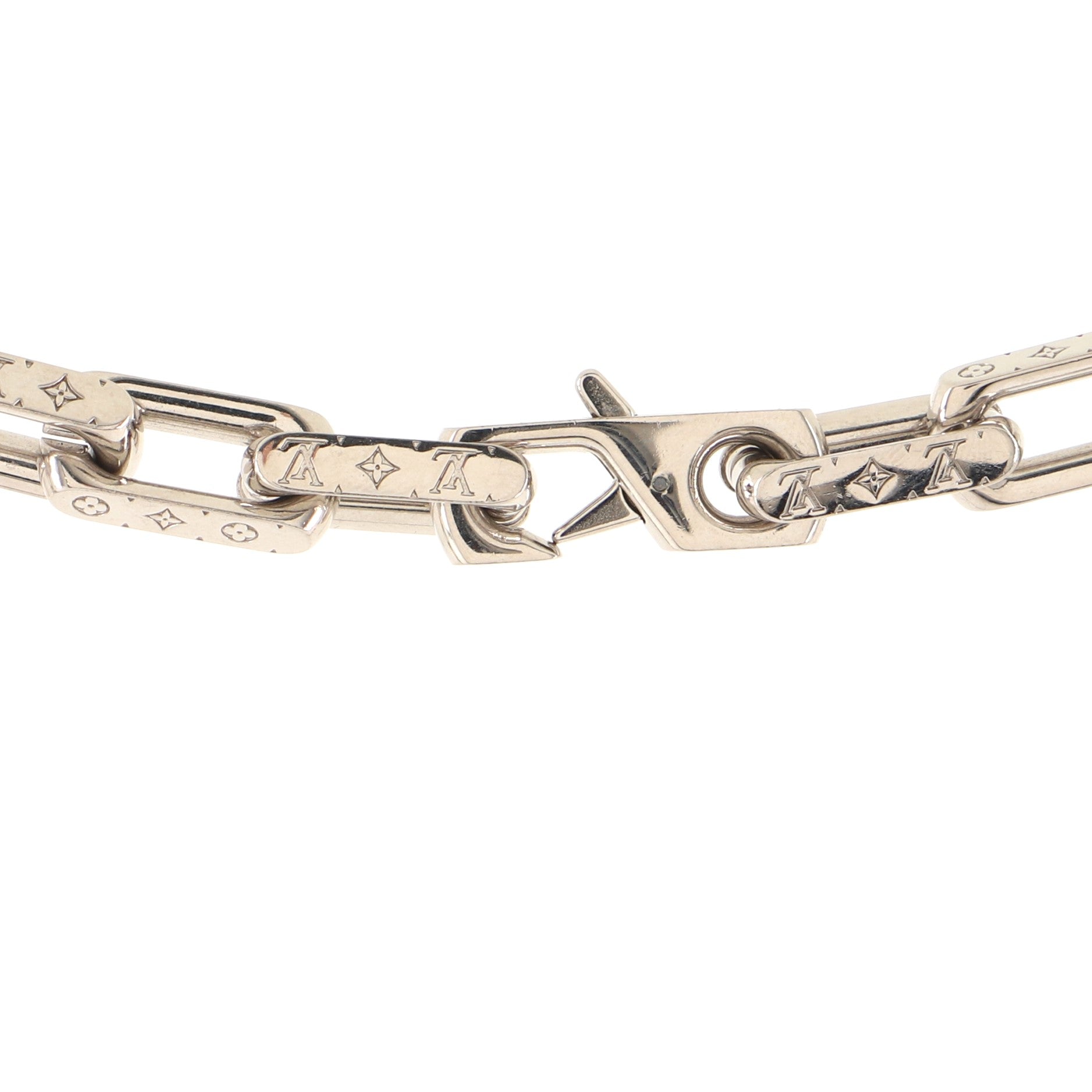Monogram Chain Necklace Metal
