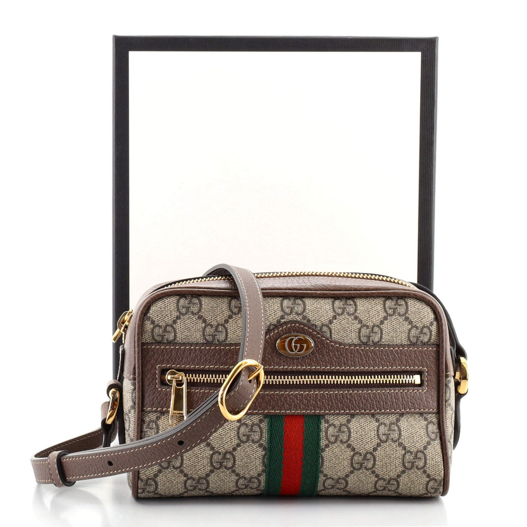 Ophidia Shoulder Bag GG Coated Canvas Mini
