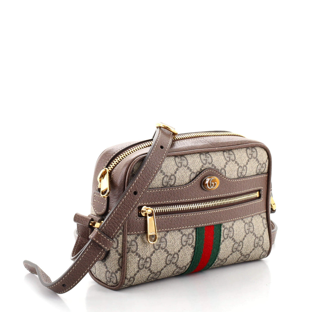 Ophidia Shoulder Bag GG Coated Canvas Mini
