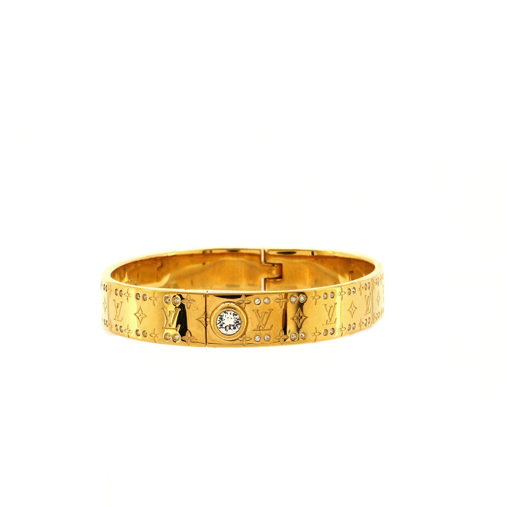 Nanogram Cuff Bracelet Metal with Crystals