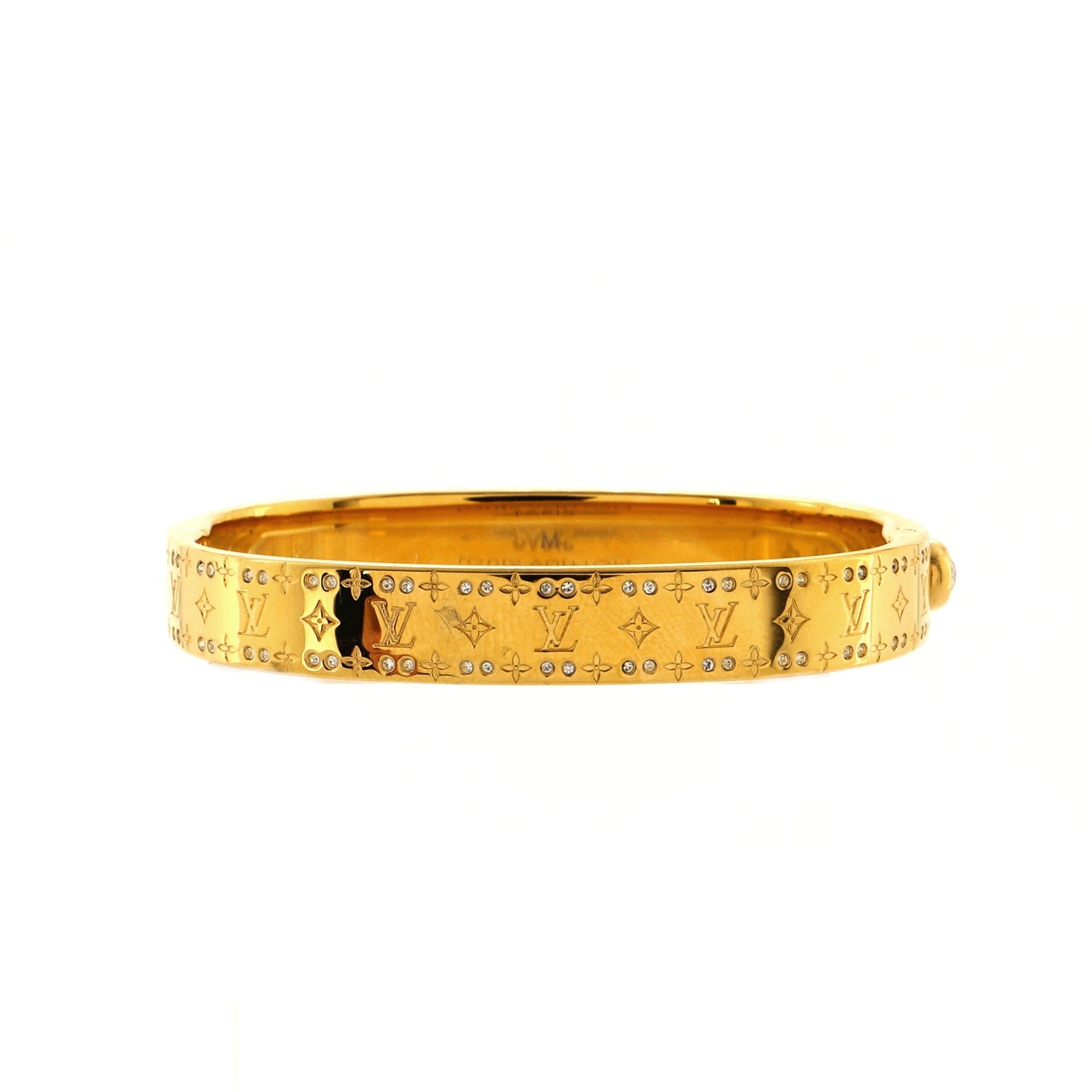 Nanogram Cuff Bracelet Metal with Crystals