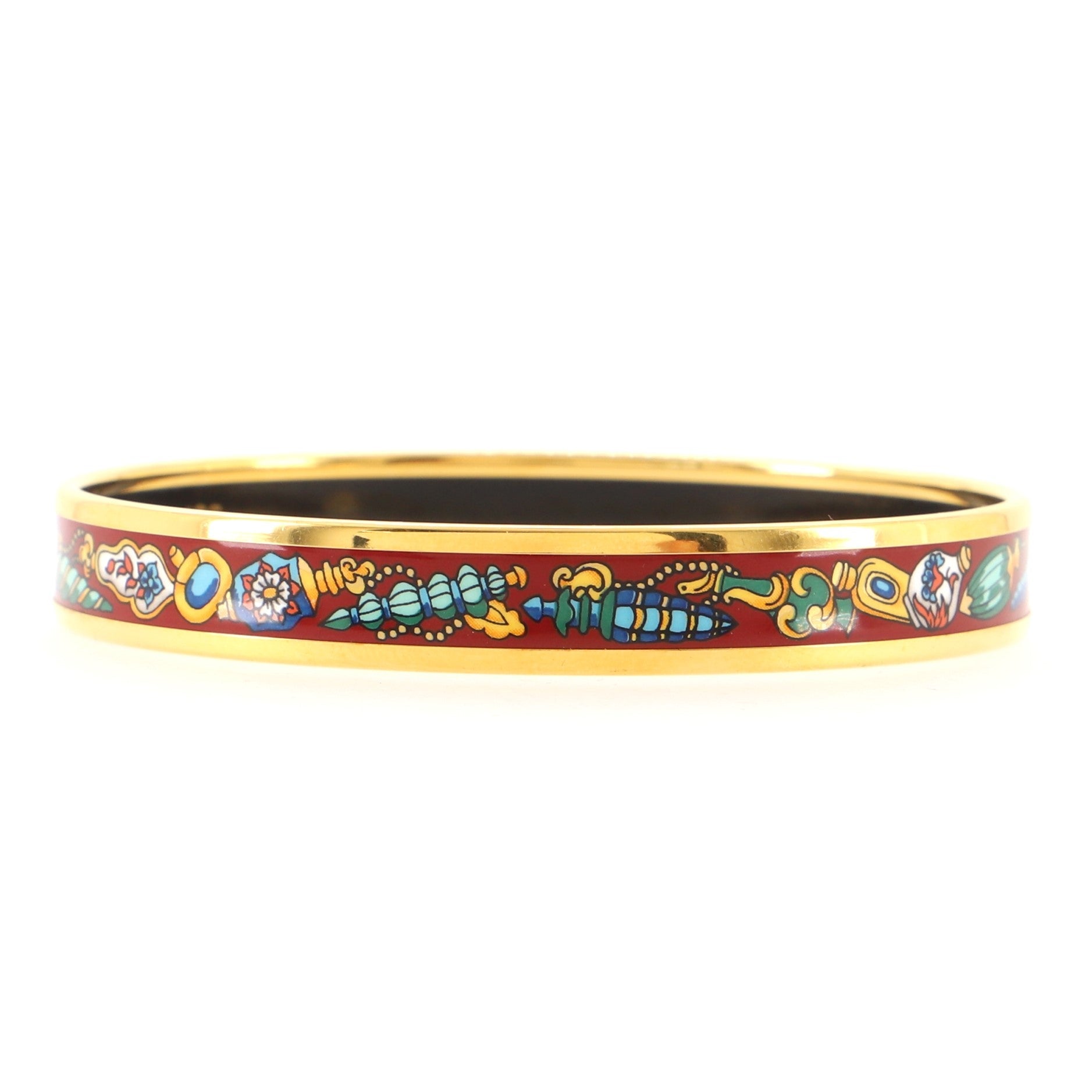 Bangle Bracelet Printed Enamel Medium