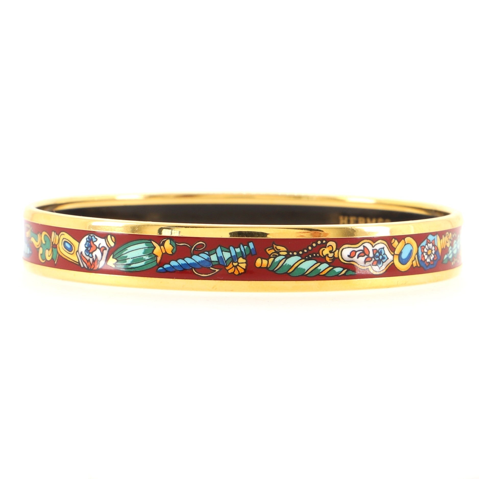 Bangle Bracelet Printed Enamel Medium