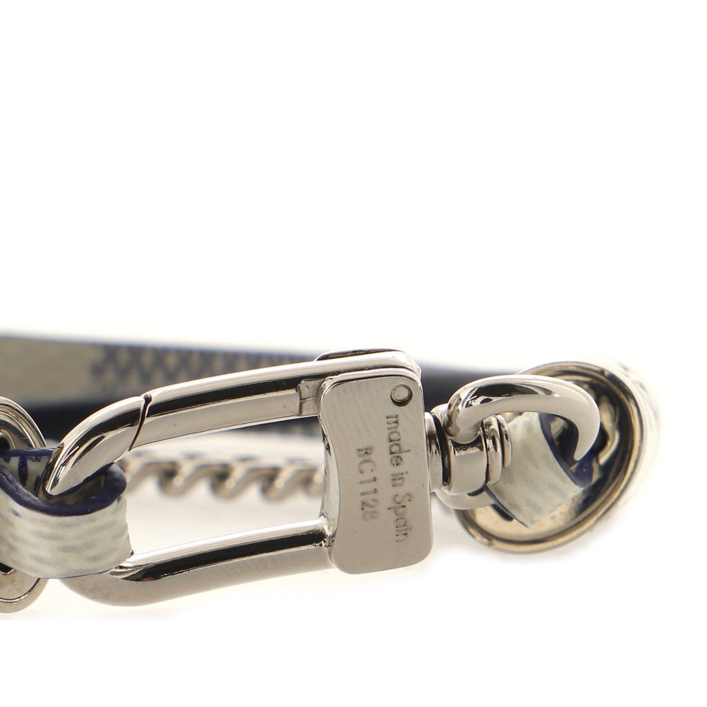 LV Treble Bracelet Damier and Leather with Brass