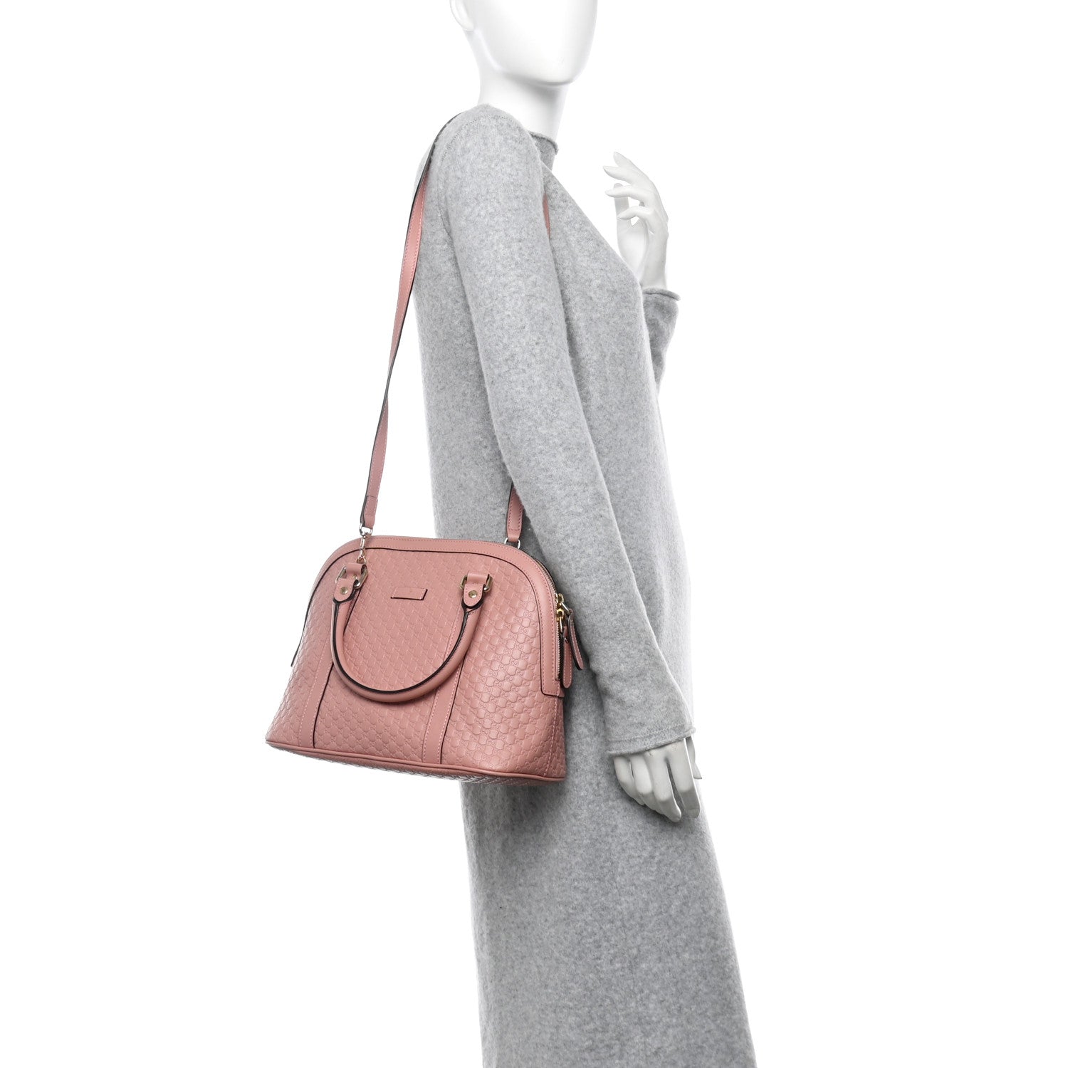 Microguccissima Medium Dome Bag Soft Pink