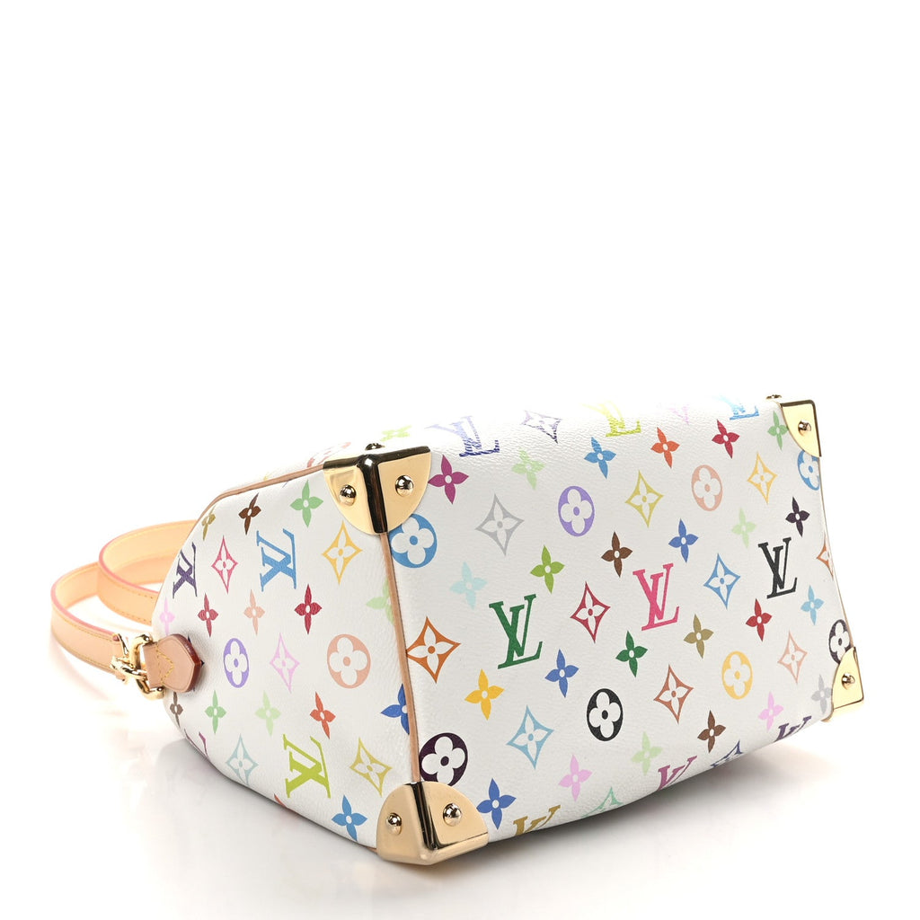 LV X TM Monogram Multicolor Speedy Bandouliere 25 White