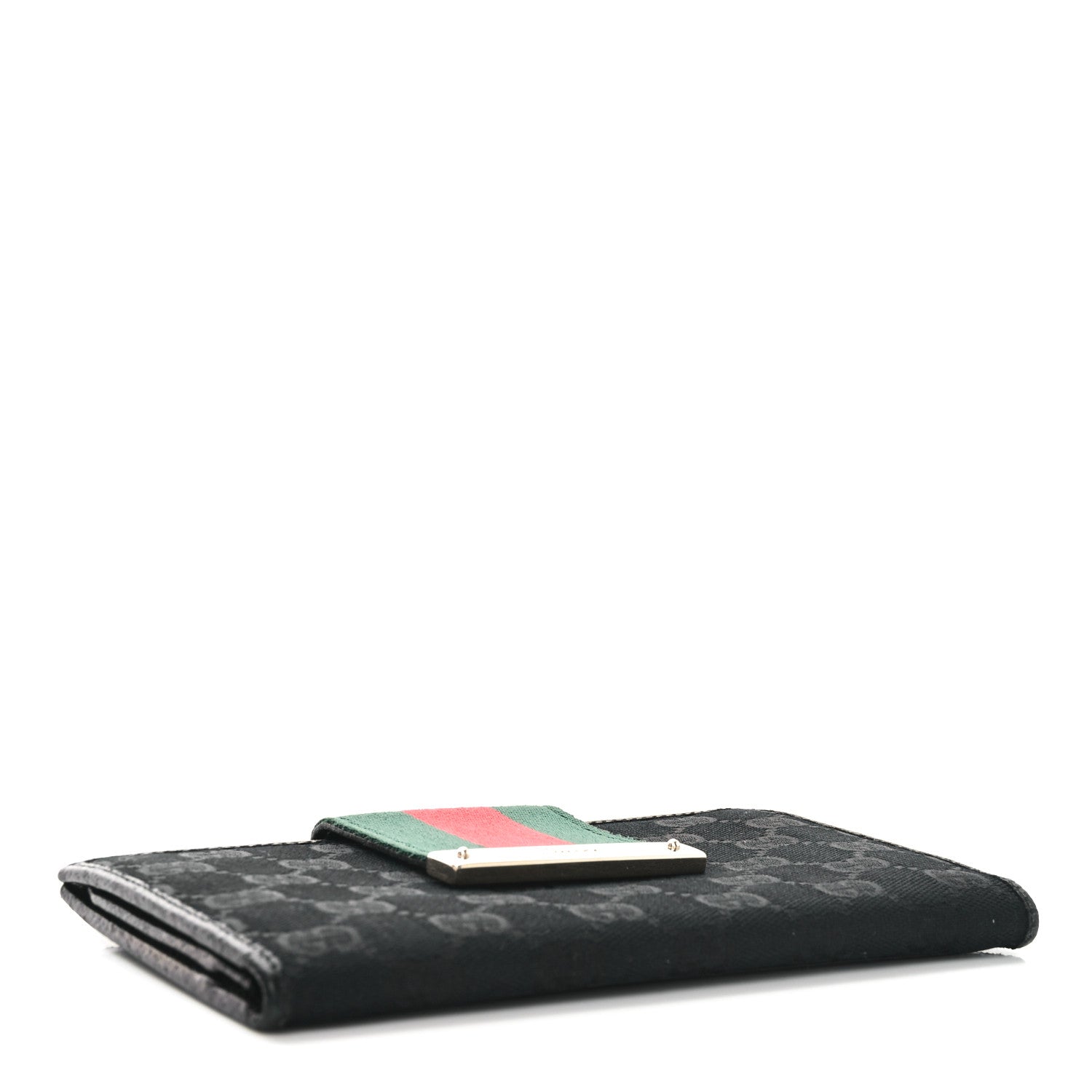 Monogram Ladies Web Continental Wallet Black
