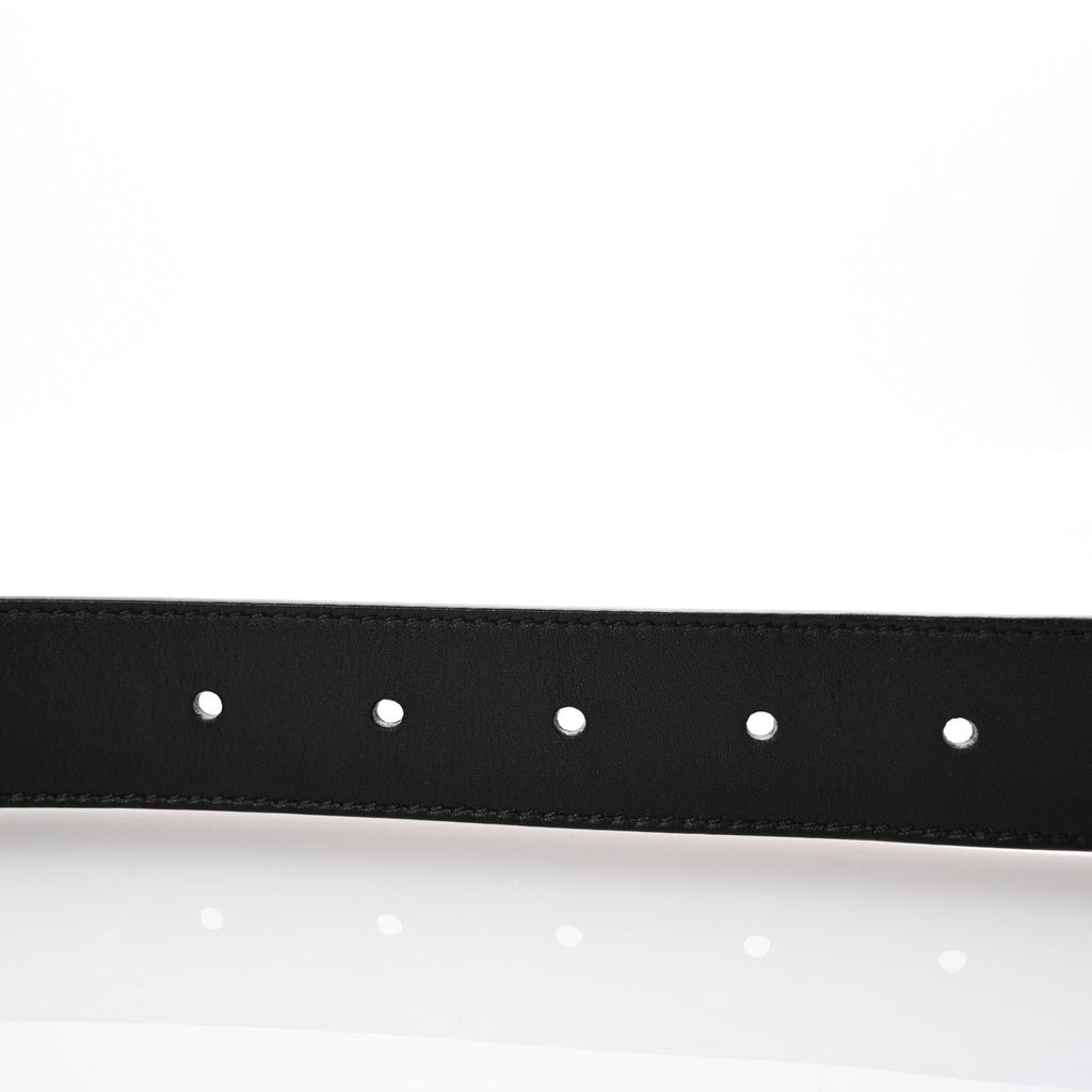 Calfskin Double G 20mm Belt 75 30 Black