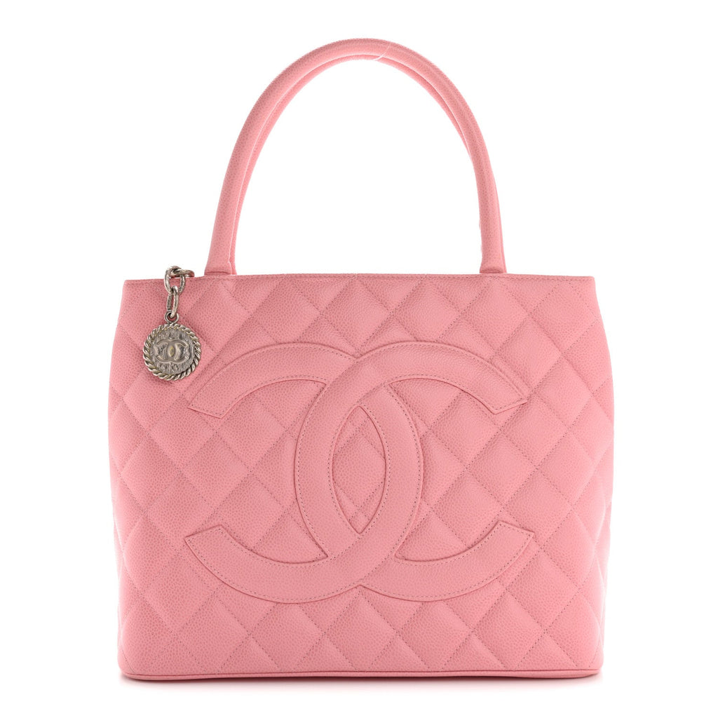 Caviar Medallion CC Tote Light Pink