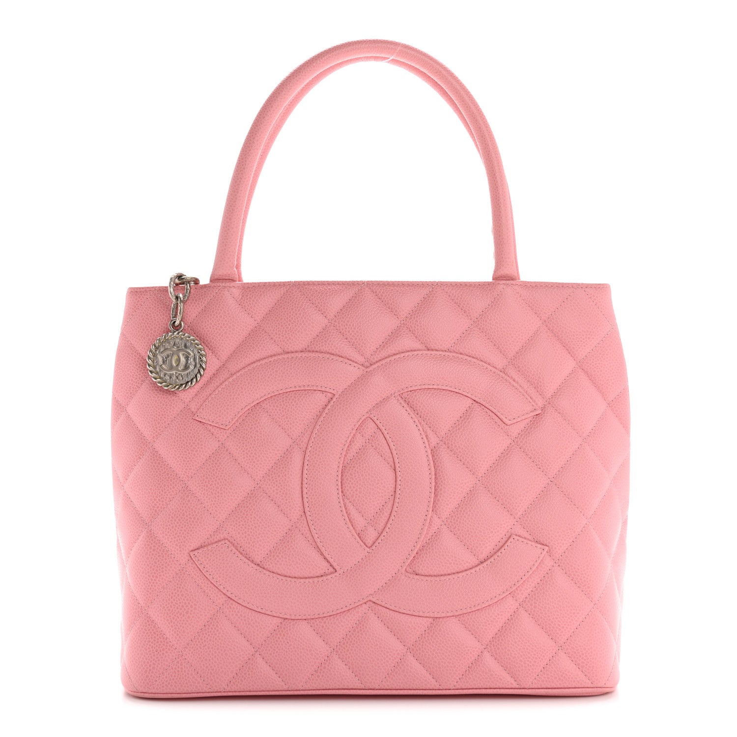 Caviar Medallion CC Tote Light Pink