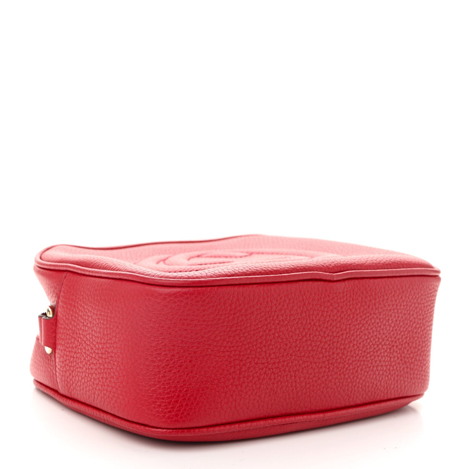 Pebbled Calfskin Small Soho Disco Bag Tabasco Red