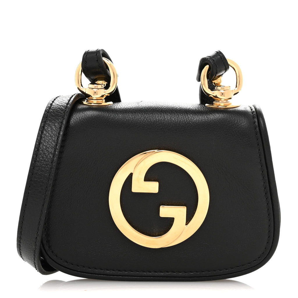 Roxy Calfskin Blondie  Case Wallet with Strap Black