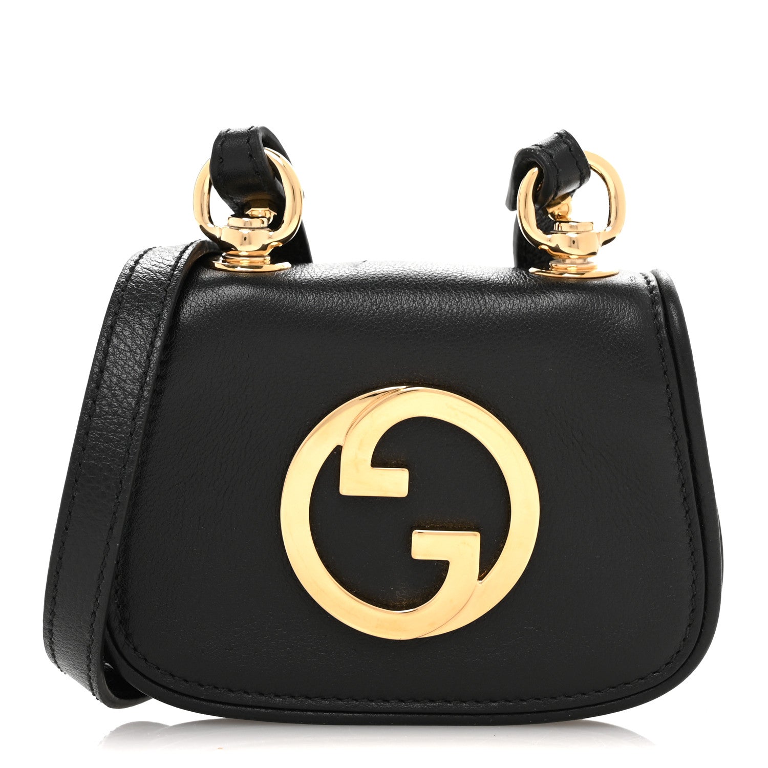 Roxy Calfskin Blondie  Case Wallet with Strap Black