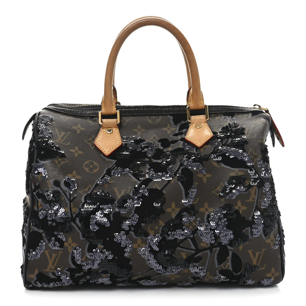 Monogram Fleur De Jais Sequins Speedy 30