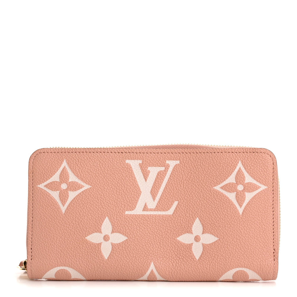 Empreinte Monogram Giant Zippy Wallet Rose Trianon Creme