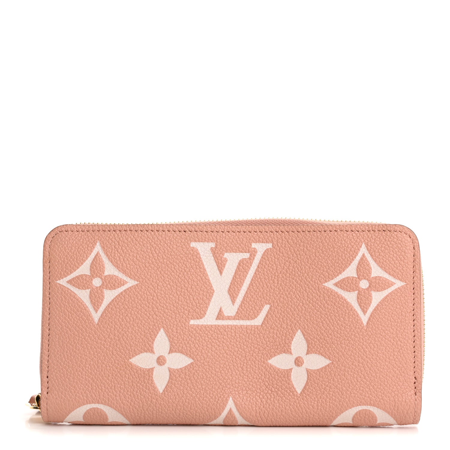 Empreinte Monogram Giant Zippy Wallet Rose Trianon Creme