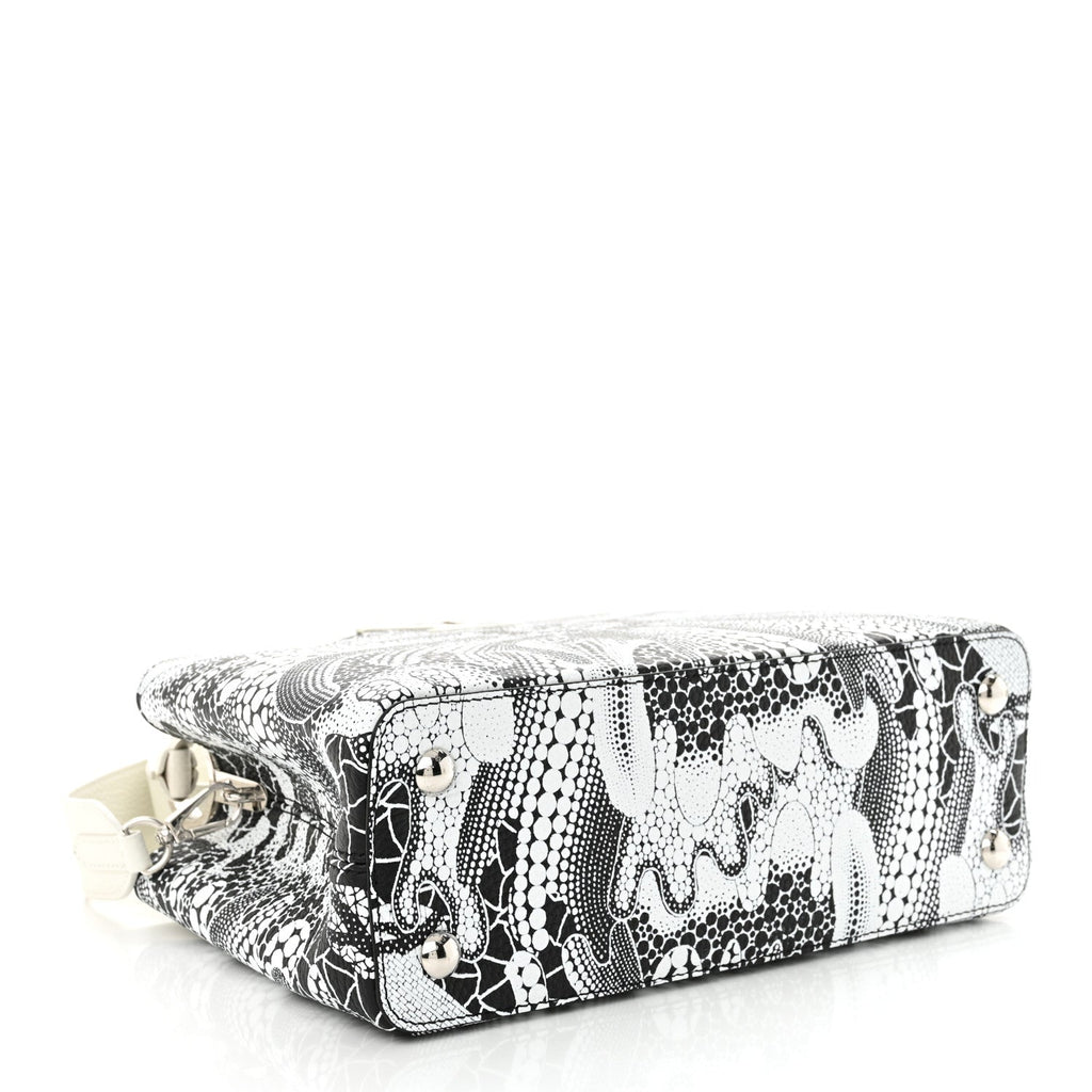 LV X YK Taurillon Psychedelic Capucines MM Black White