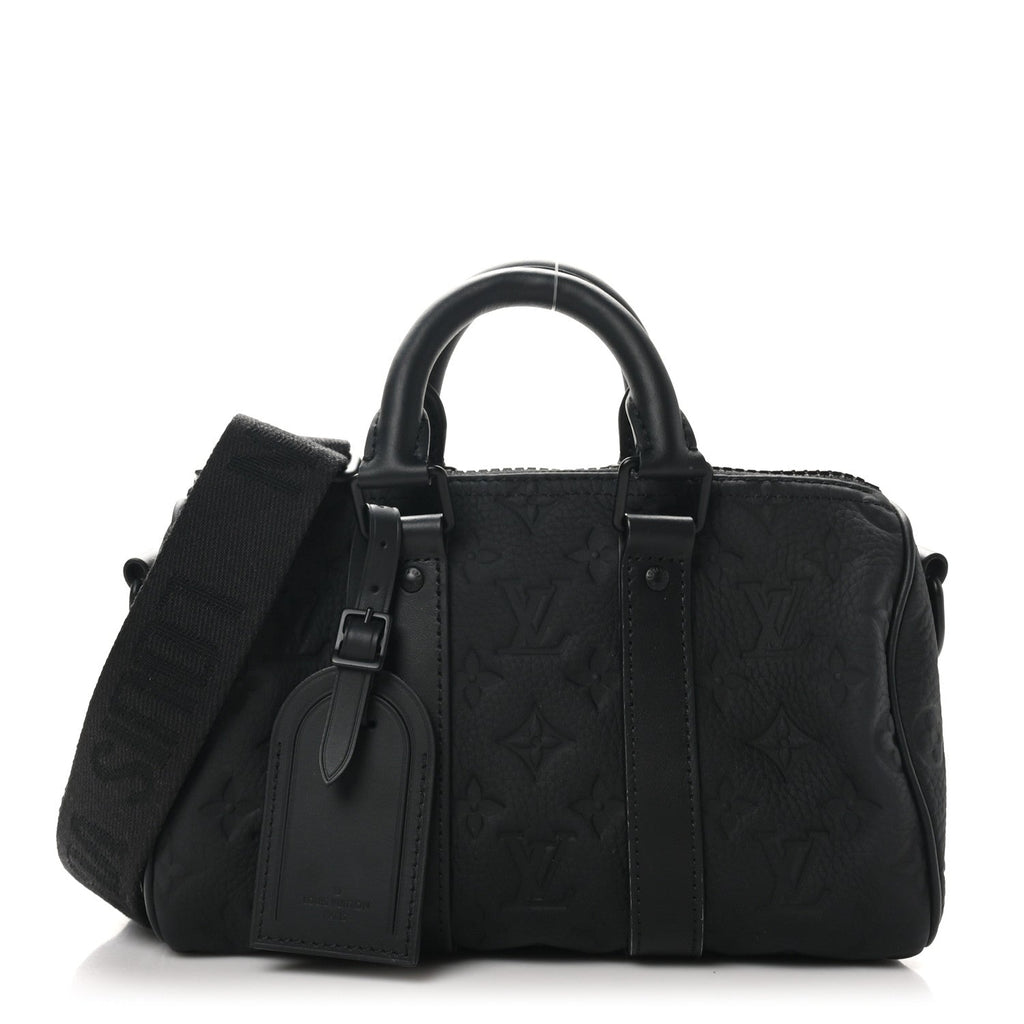 Monogram Taurillon Keepall Bandouliere 25 Black