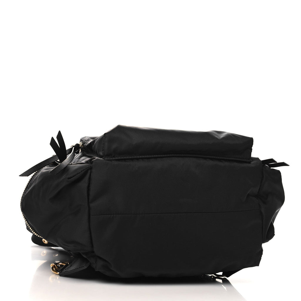 Nylon Large Rucksack Backpack Black