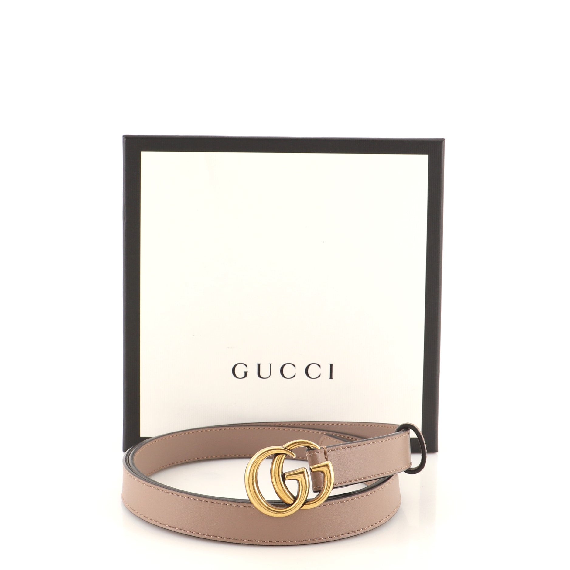 GG Marmont Belt Leather Thin 90