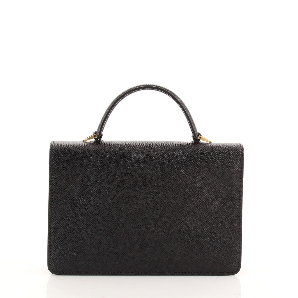 Gancini Top Handle Crossbody Bag Leather Mini