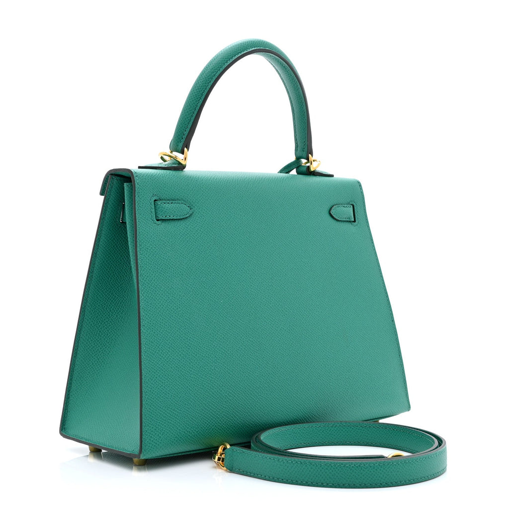 Epsom Kelly Sellier 25 Vert Vertigo