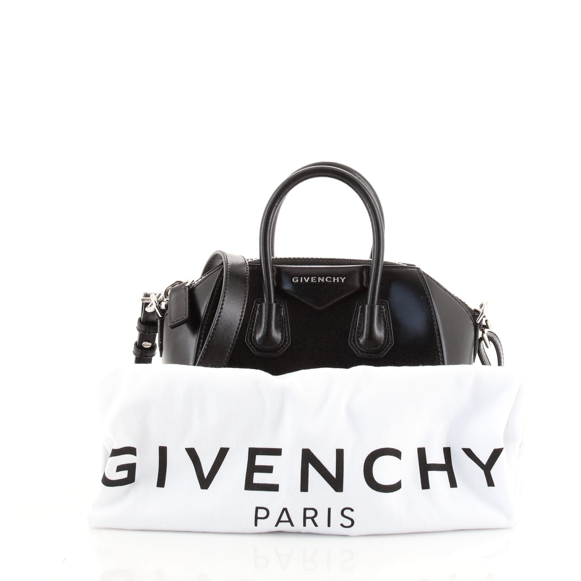 Antigona Bag Glazed Leather Mini