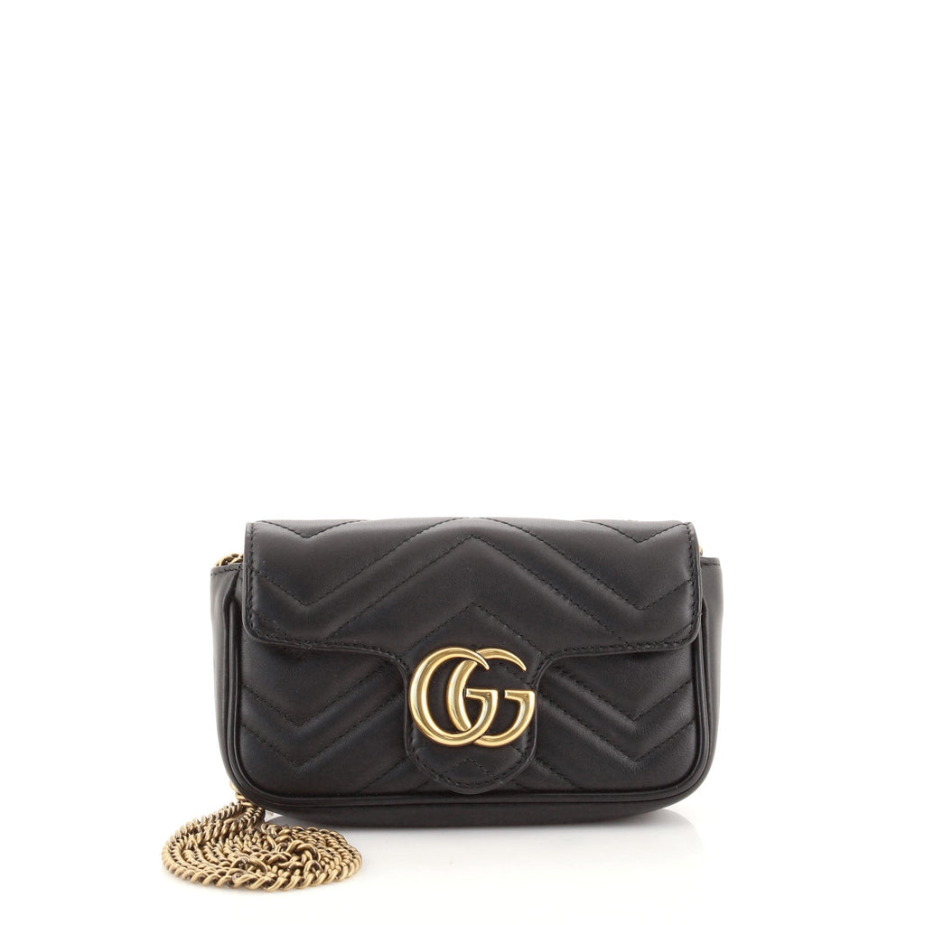 GG Marmont Flap Bag Matelasse Leather Super Mini
