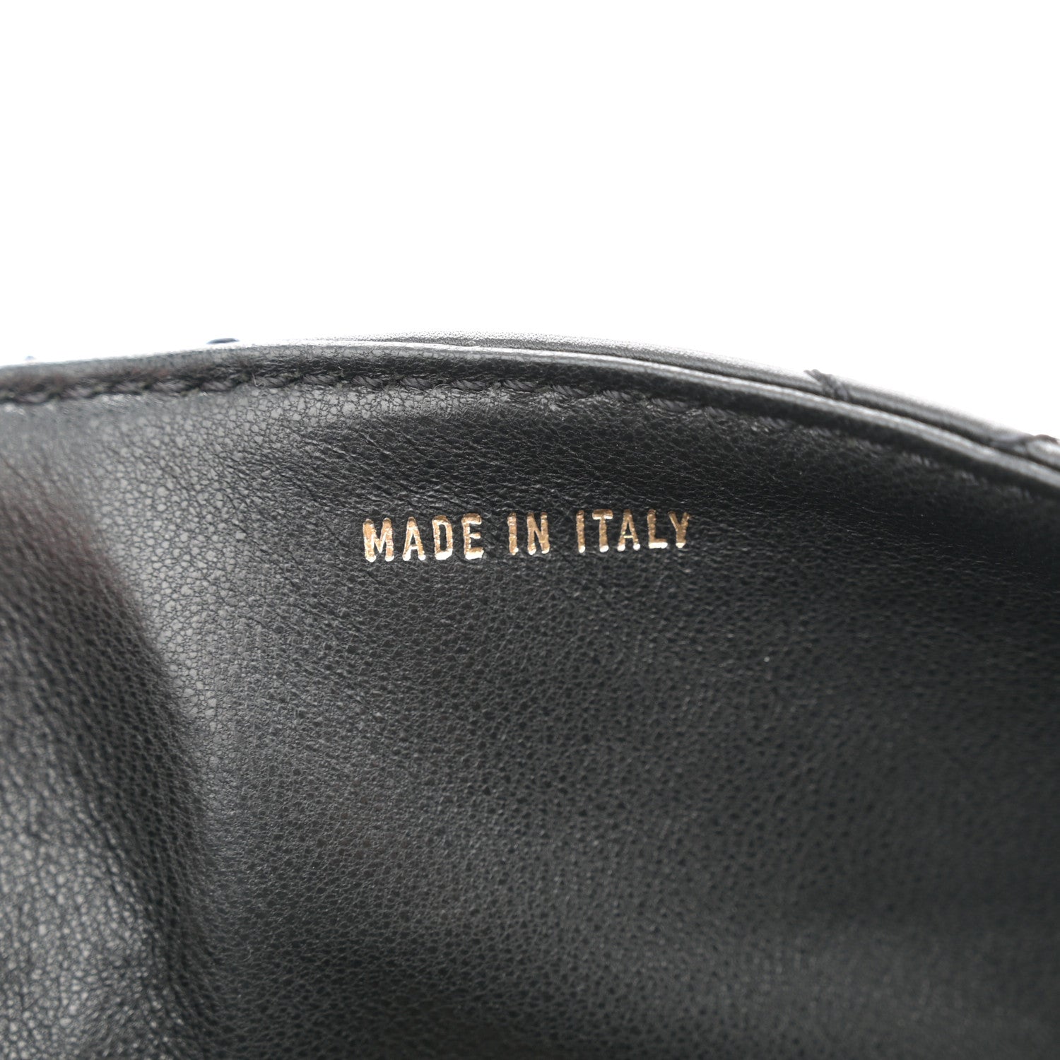 Lambskin Bekko Resin Medium Single Flap Black