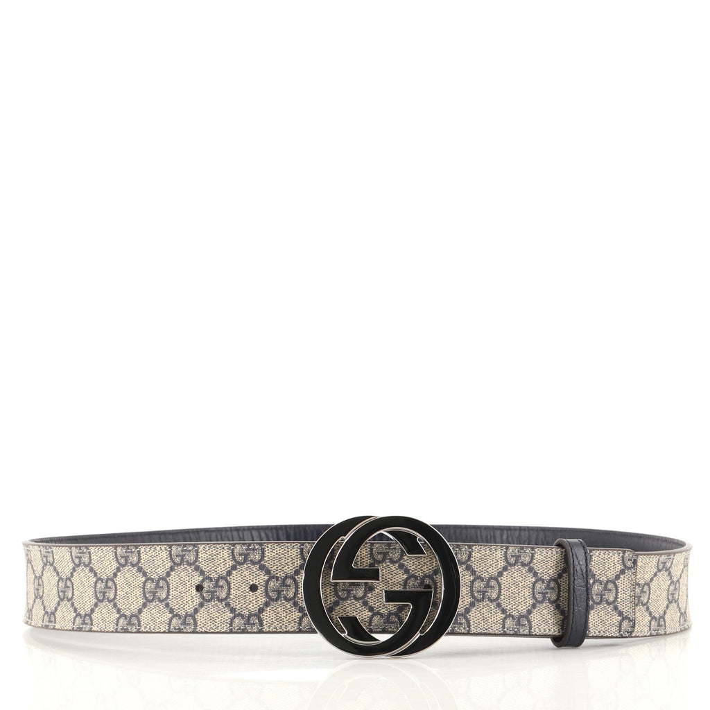 Interlocking G Belt GG Coated Canvas Wide 95