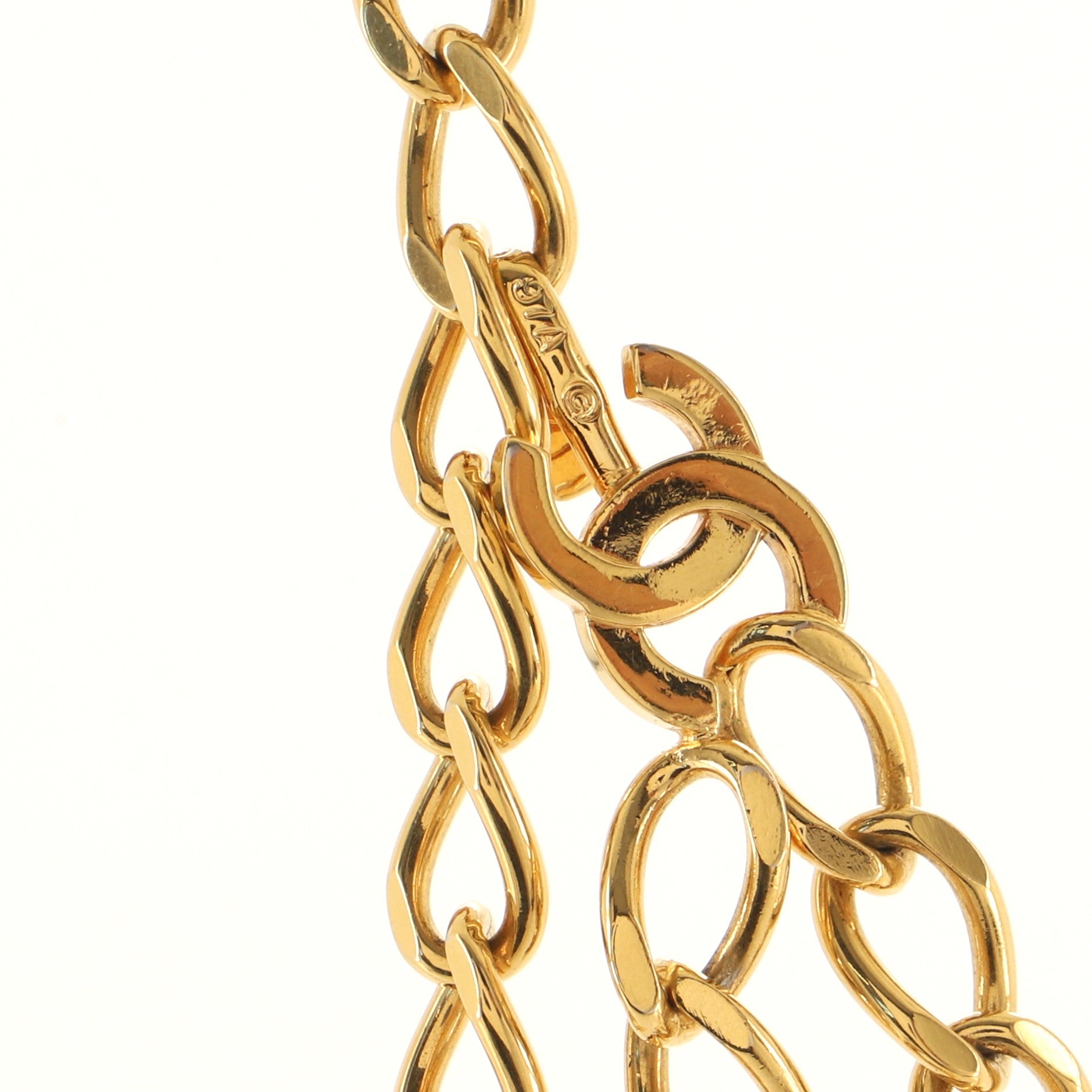 Vintage Multi CC Chain Belt Metal 90