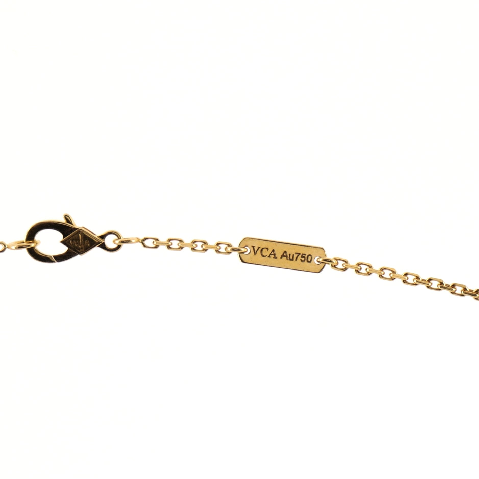 Frivole Pendant Necklace 18K Yellow Gold with Pave Diamonds Small
