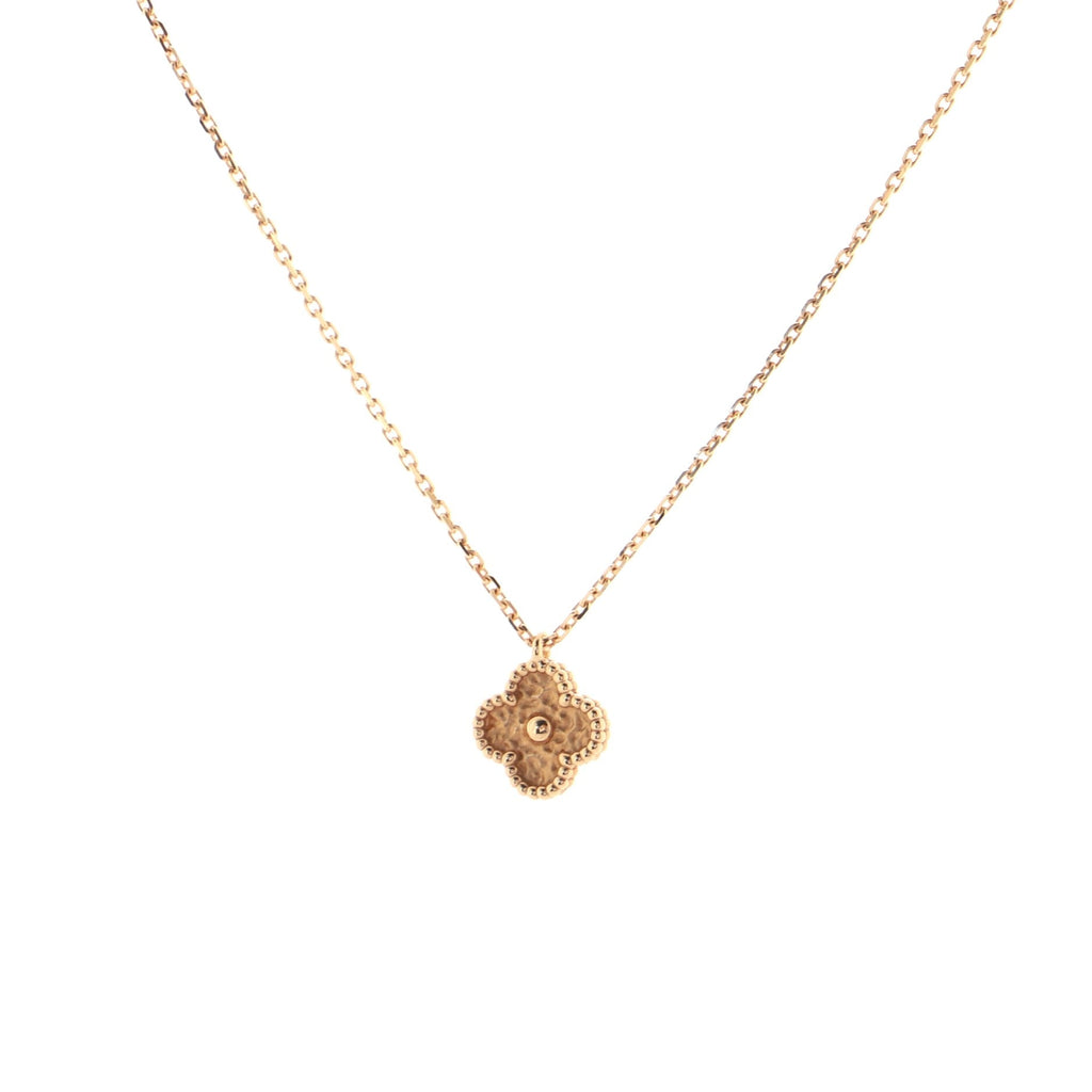 Sweet Alhambra Pendant Necklace 18K Rose Gold