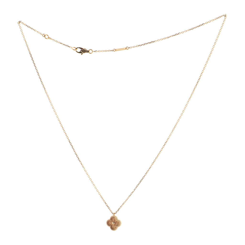 Sweet Alhambra Pendant Necklace 18K Rose Gold