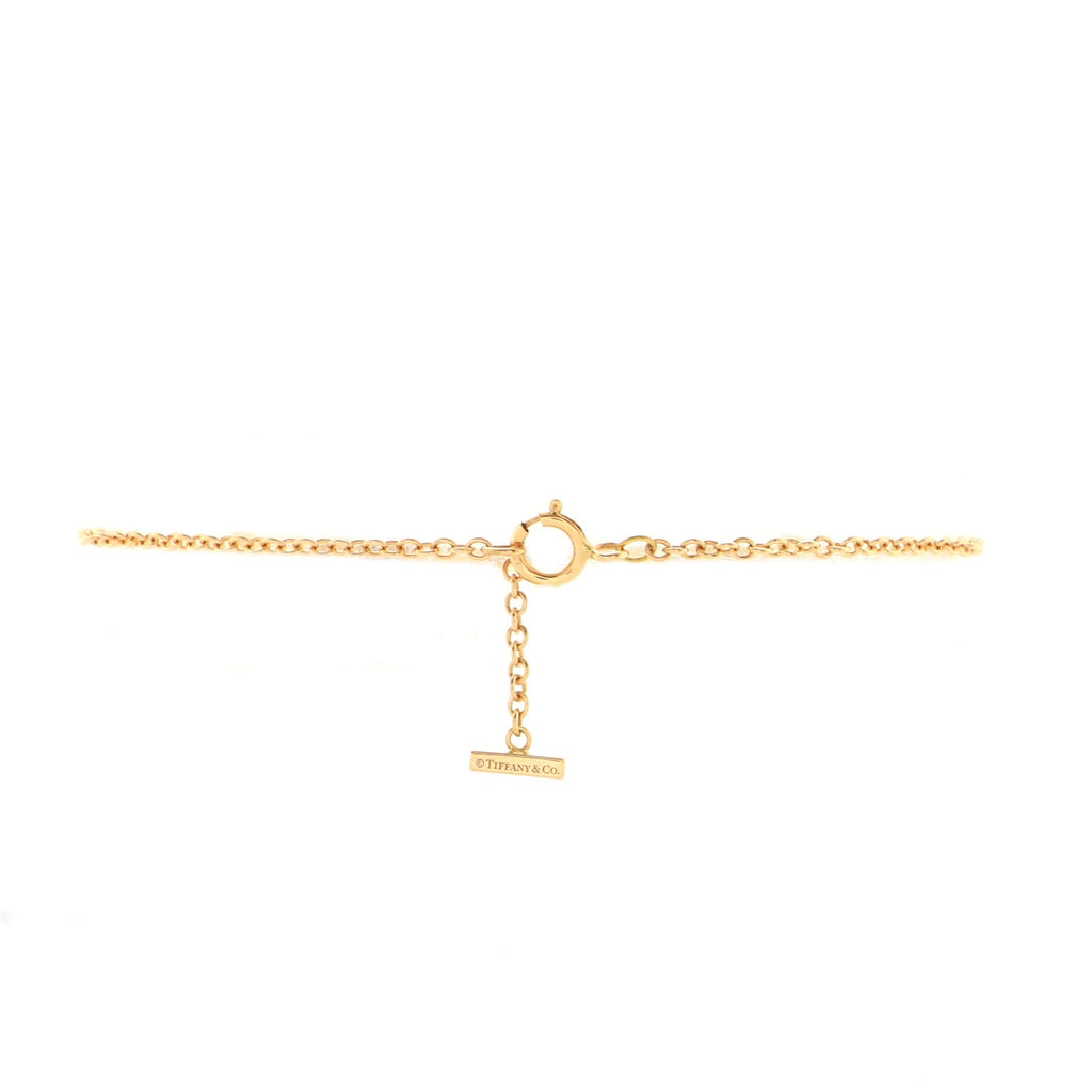 T Smile Chain Bracelet 18K Rose Gold Medium