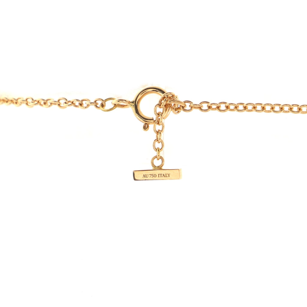 T Smile Chain Bracelet 18K Rose Gold Medium
