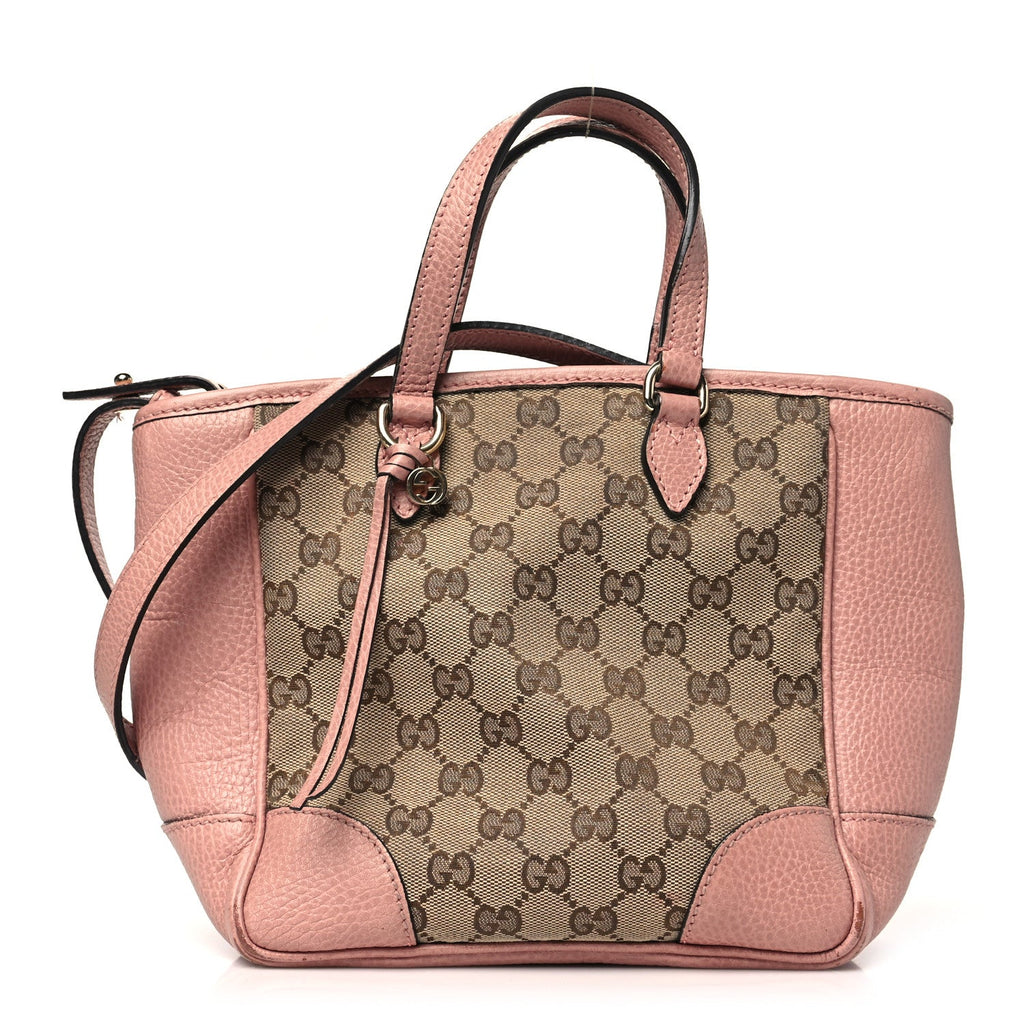 Monogram Small Bree Tote Beige Soft Pink
