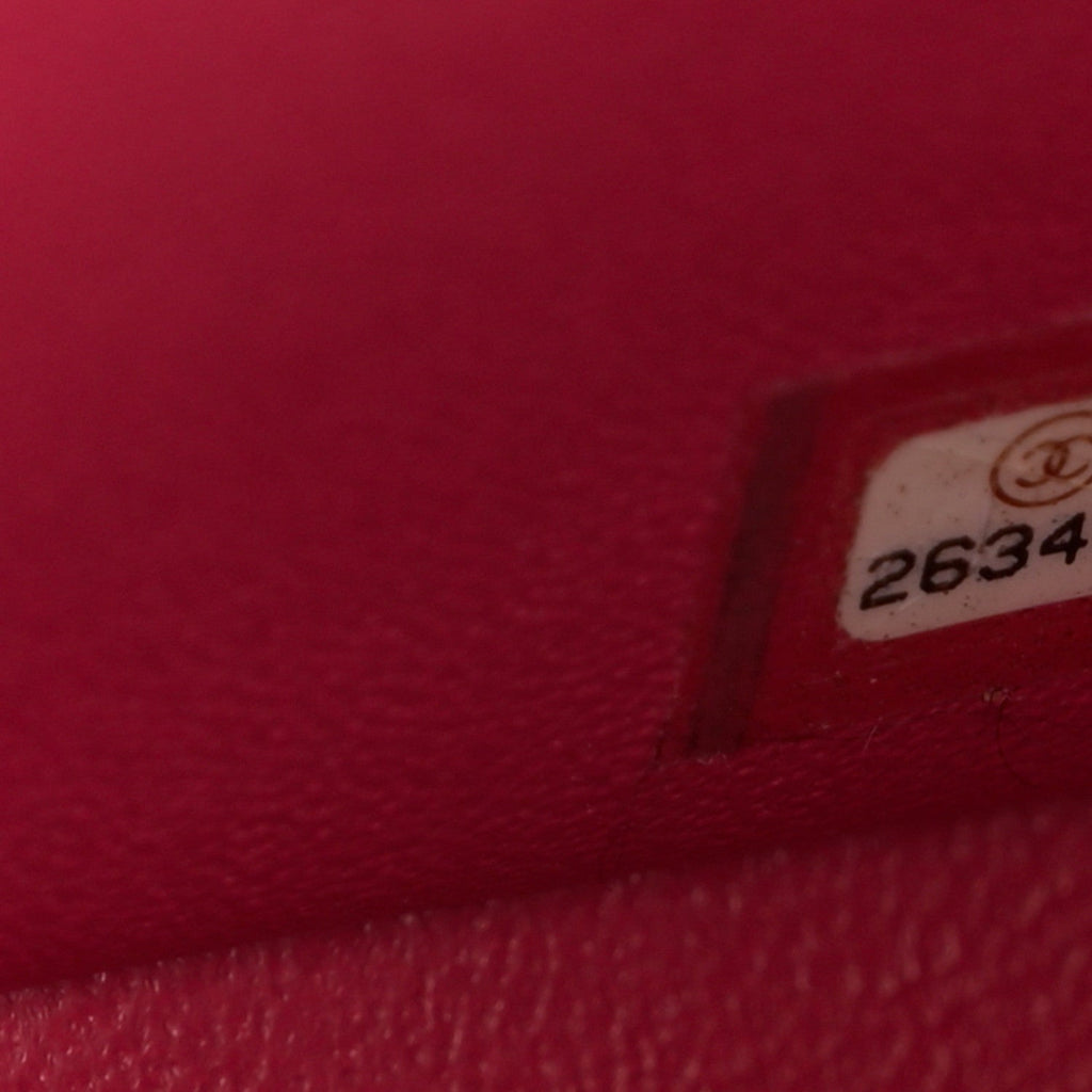 Caviar Quilted Jumbo Double Flap Dark Pink