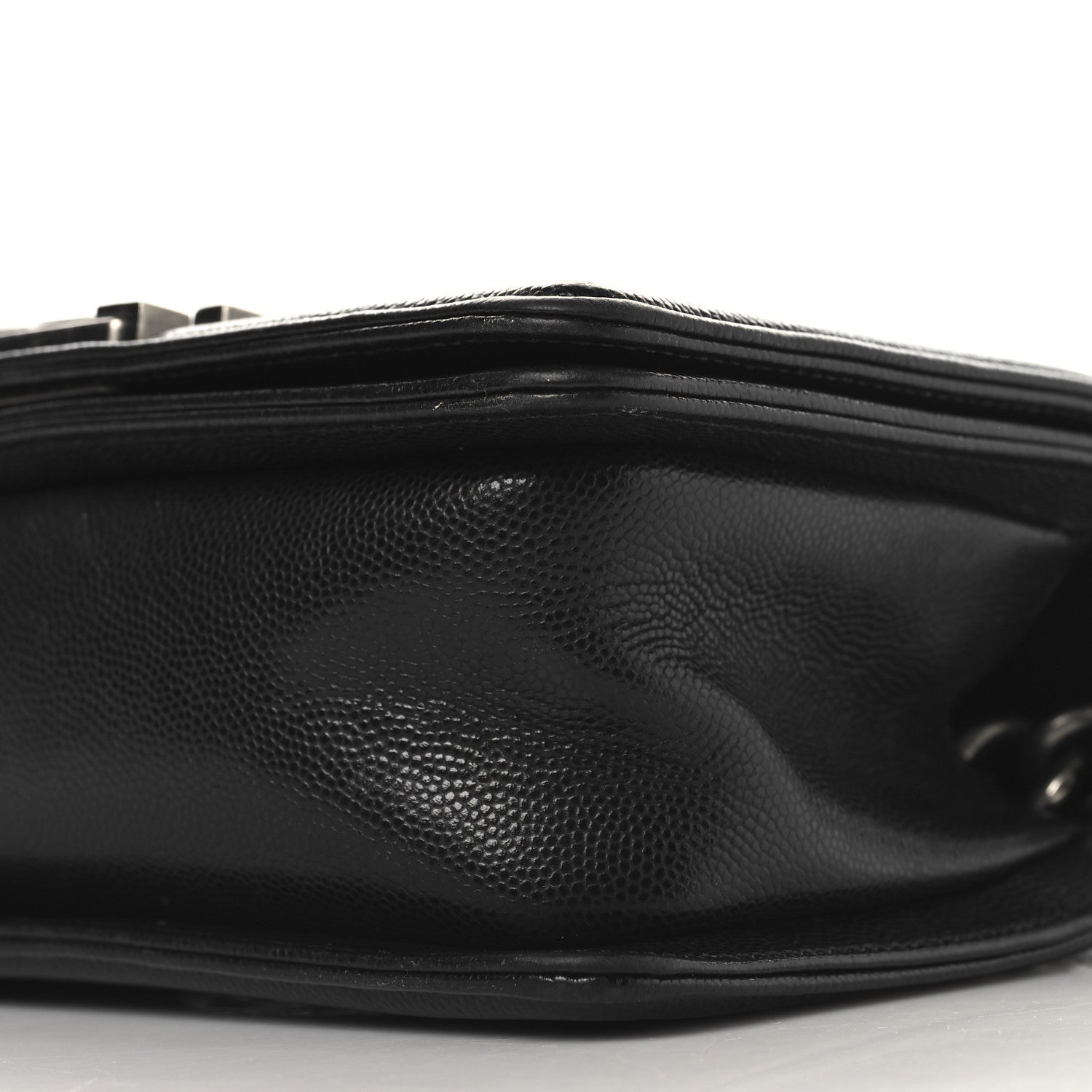 Caviar Quilted Small Boy Flap Black