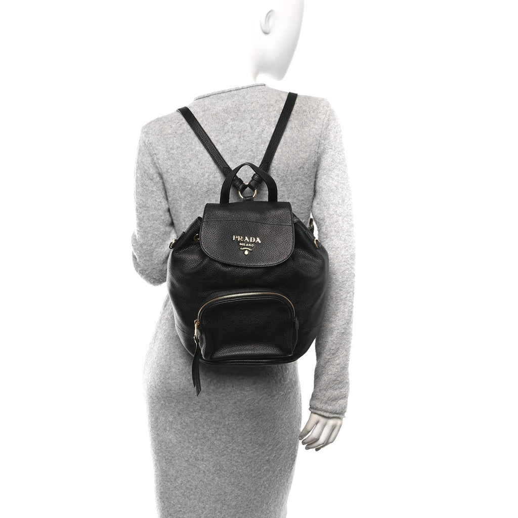 Vitello Daino Backpack Black