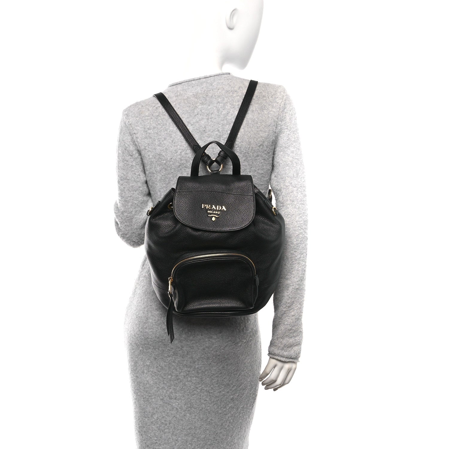 Vitello Daino Backpack Black