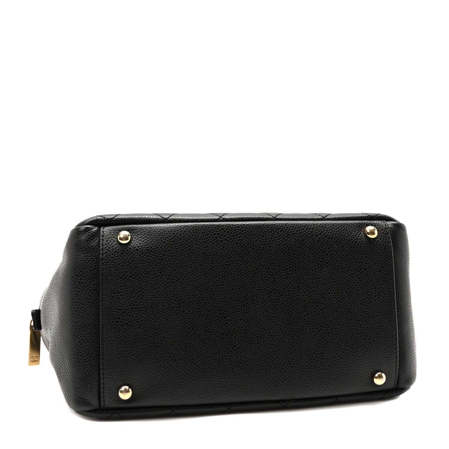 Caviar Quilted Petit Timeless Tote PTT Black