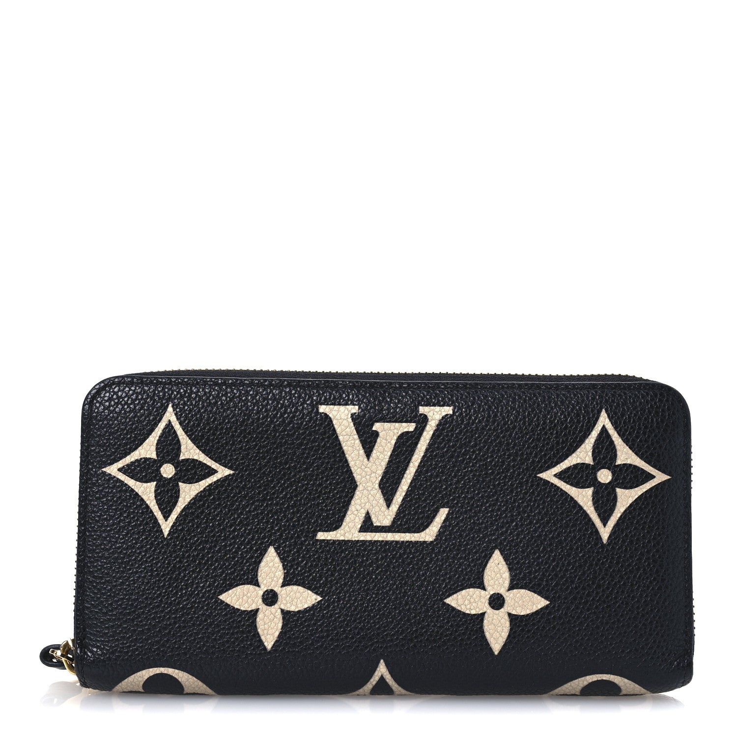 Empreinte Monogram Giant Zippy Wallet Black Beige
