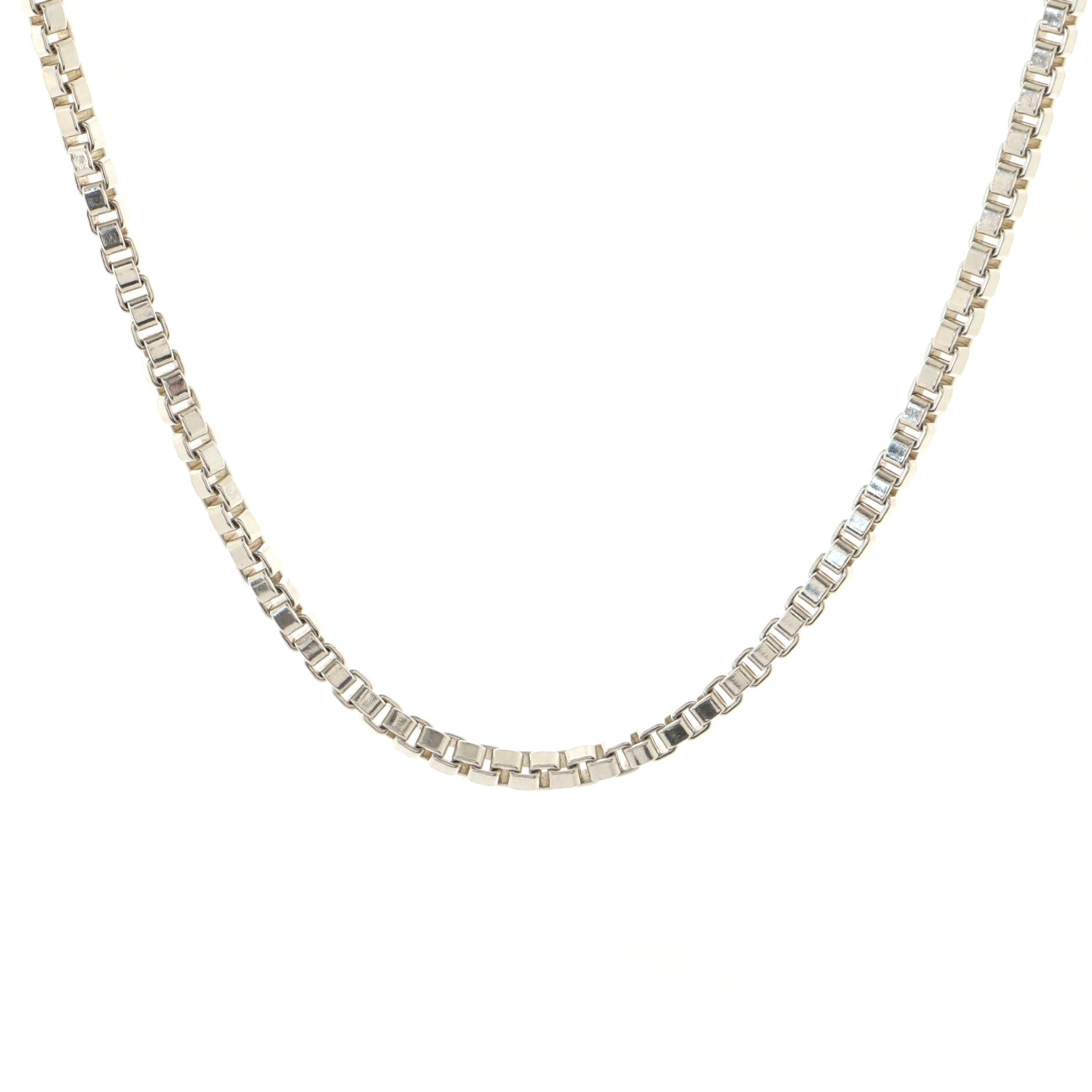 Venetian Link Necklace Sterling Silver