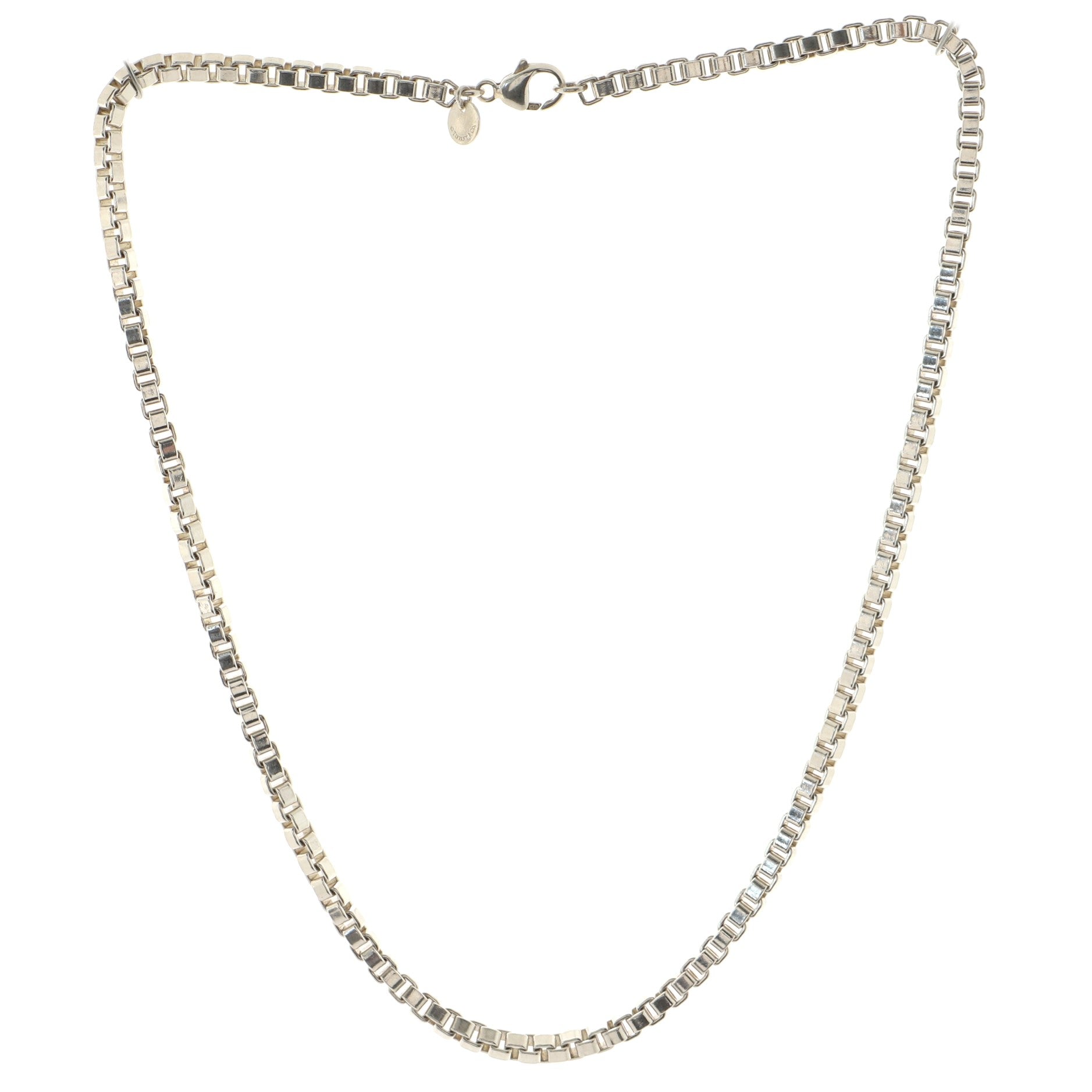 Venetian Link Necklace Sterling Silver