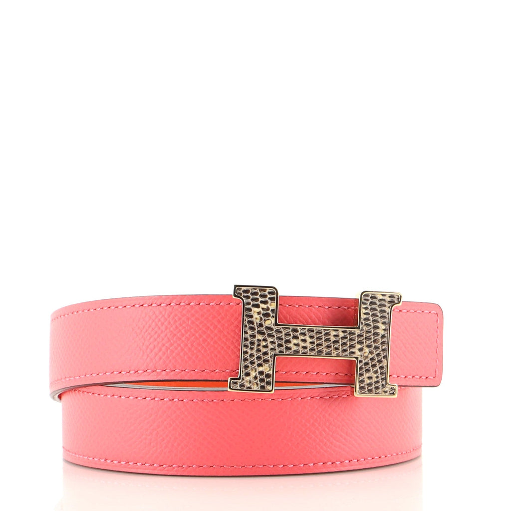 Constance Reversible Belt Leather with Lizard Thin 80