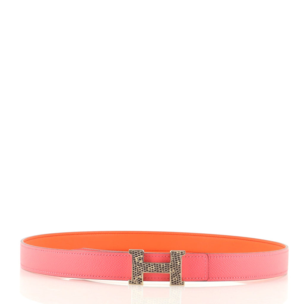 Constance Reversible Belt Leather with Lizard Thin 80