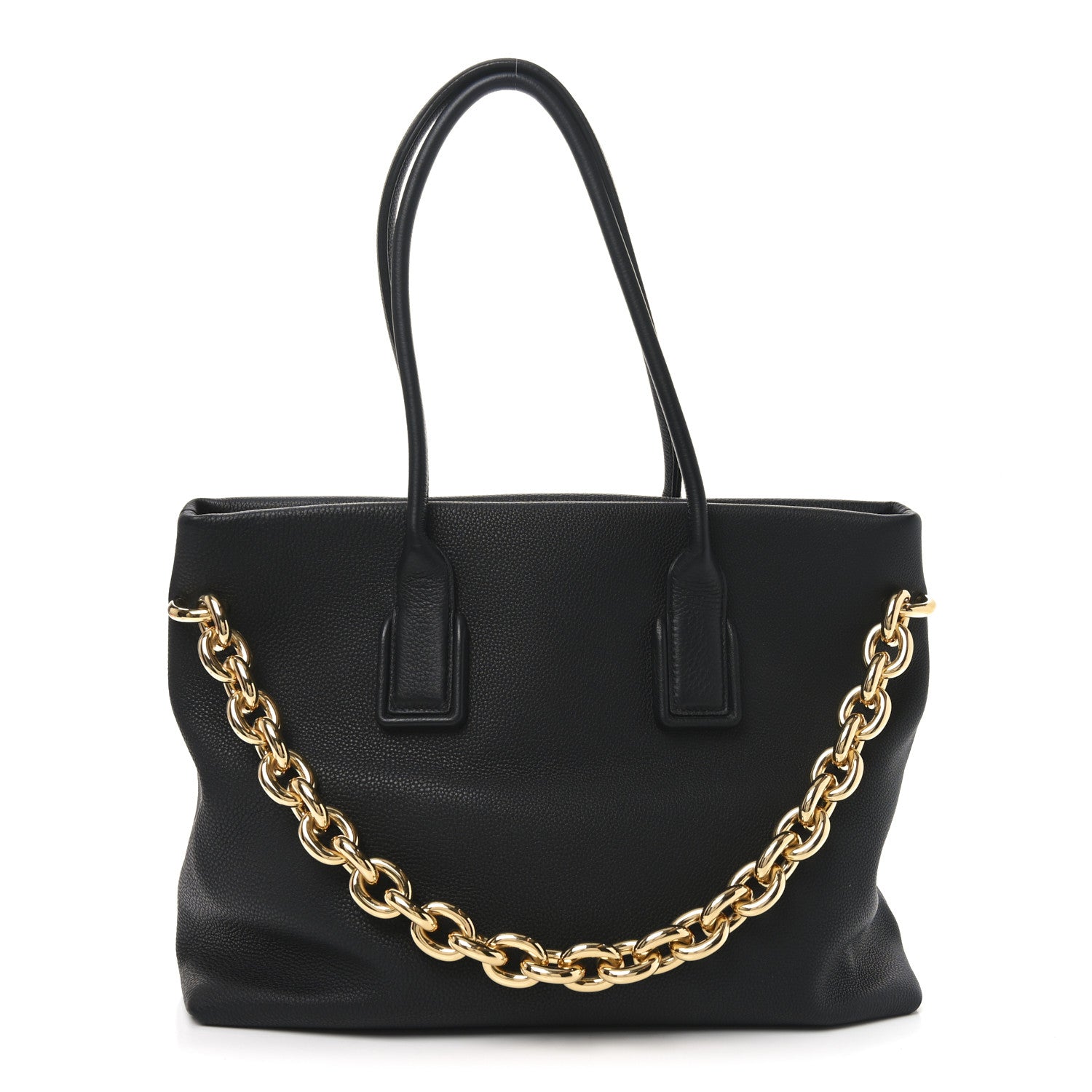 Grained Calfskin Saint Germain Tote Black
