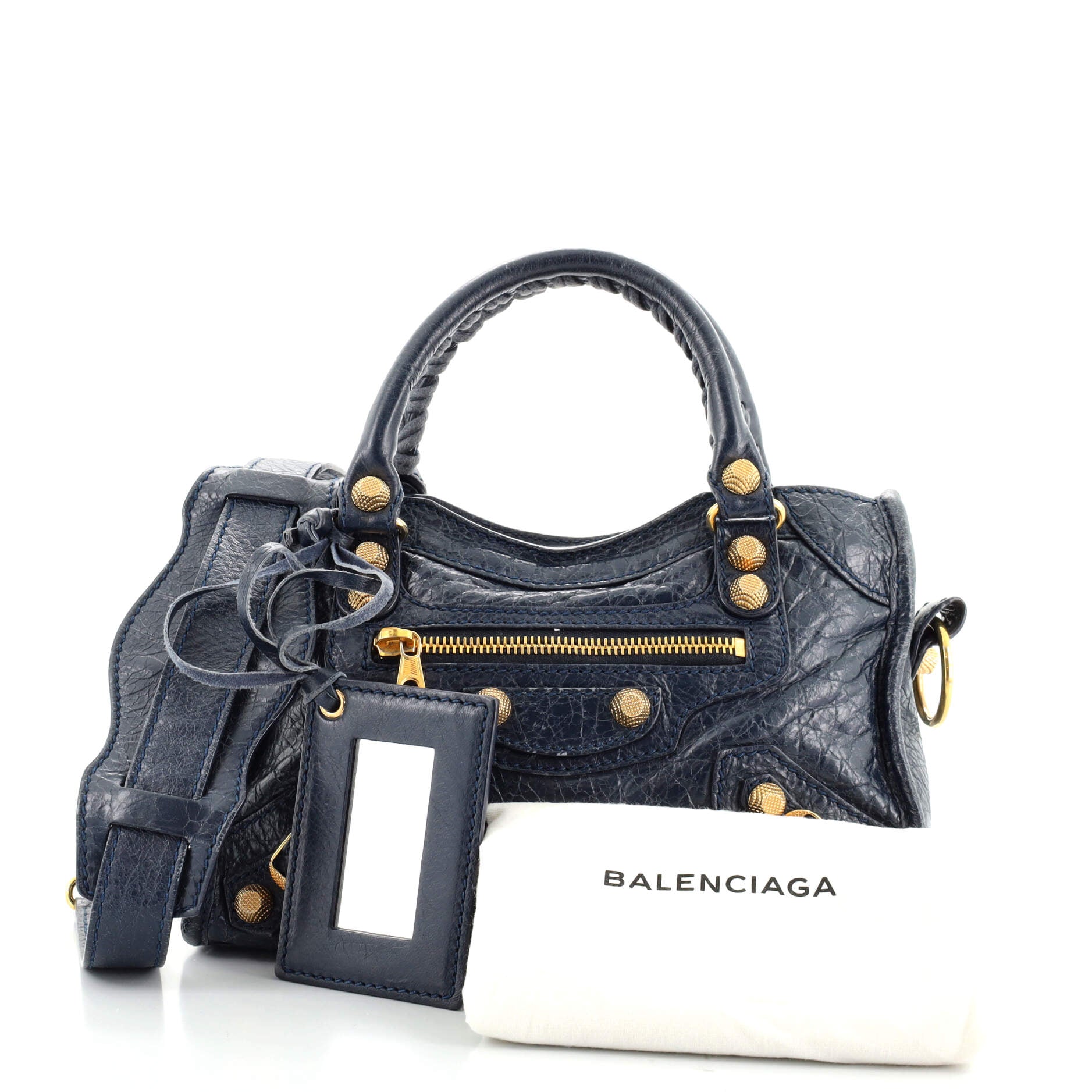 City Giant Studs Bag Leather Mini