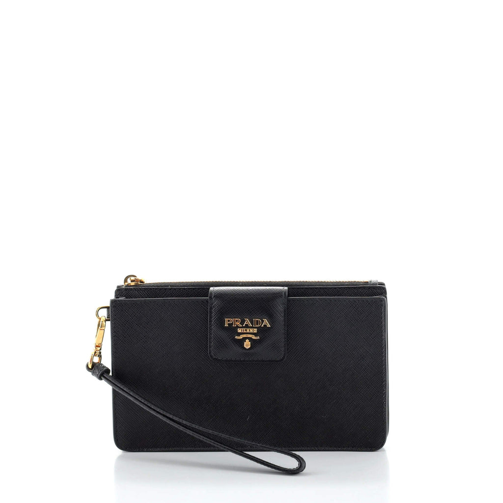 Phone Wristlet Clutch Saffiano Leather